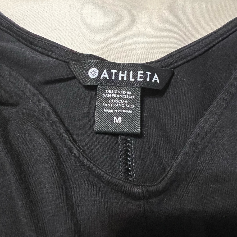 Athleta Black Jumpsuit Wide Leg Size Medium - Picture 4 of 8